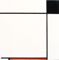 Piet Mondrian Composition with Black, Red and Gray 1927